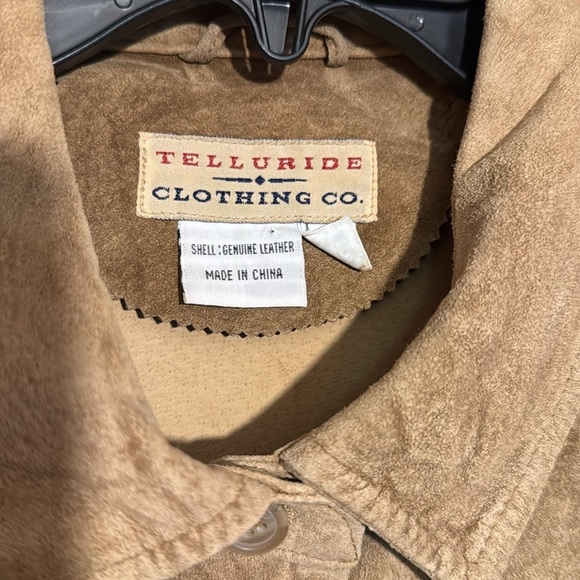 Telluride Brown Suede Women's Jacket size 12 100% leather - Picture 6 of 6